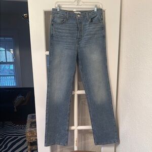 Re/Done 70s Ultra High Rise Stove Pipe Jeans